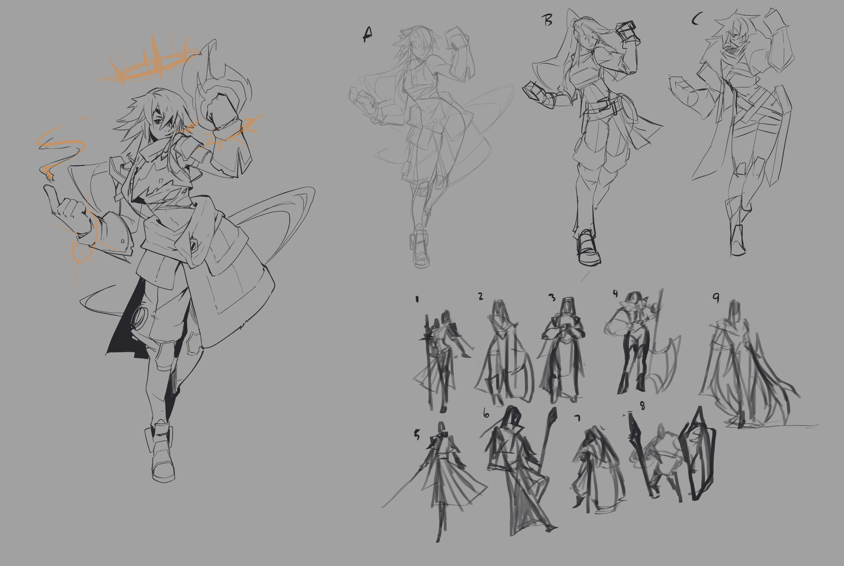 Julian Futanto Mentorship - Character Idea Sketches