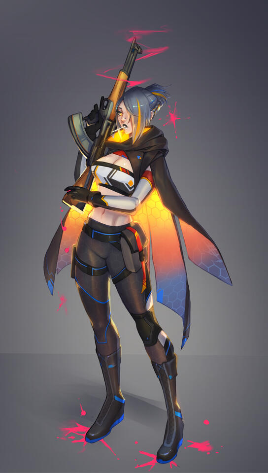 Girls & Guns: Reloaded - TKB-408 (Girl's Frontline fan design)