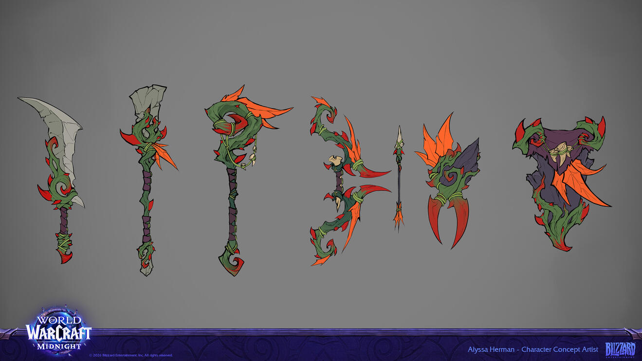 World of Warcraft - 12 - Midnight - Haranir Weapons