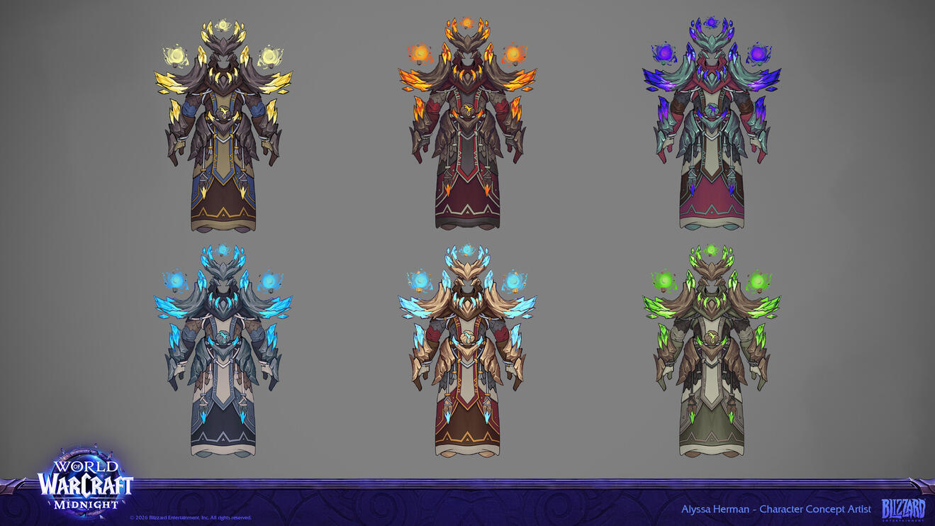 World of Warcraft - 12 - Midnight - Shaman Raid Set (Color Variants)